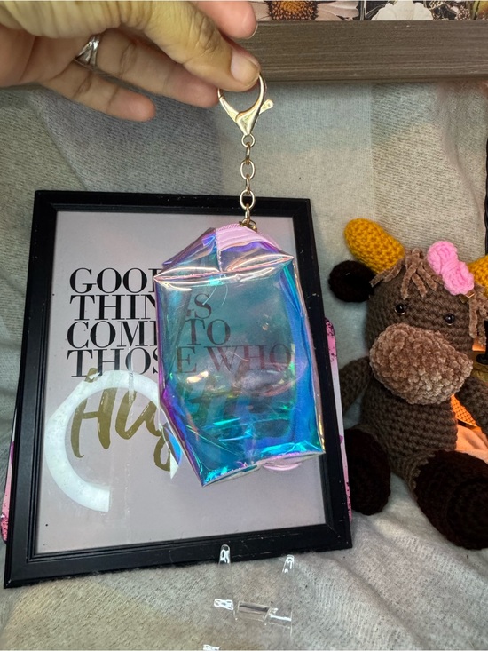 Accessories - Holographic Iridescent Keychain Pouch